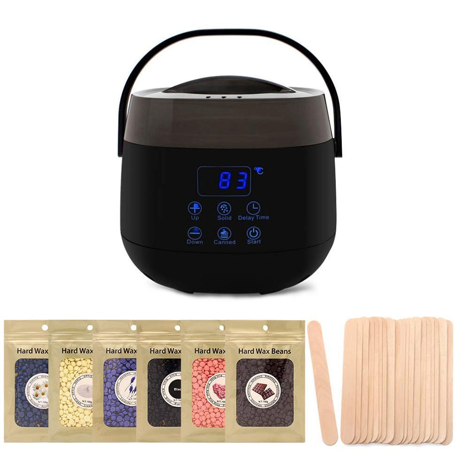 New Kit De Cera Caliente Para Depilar, 4 Sabores,Varas Aplicadoras, Wax  Warmer