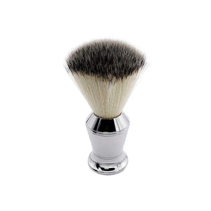 Mamba Shave Set de Rasurado 6 en 1. Incluye Rastrillo Vintage de Acero Inoxidable, 5 Navajas de Afeitar, Brocha para Espumar, Soporte y Tazón para Espuma. 6 in 1 Premium Shaving Kit. (Plata)